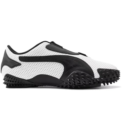 Puma Mostro Perforated Leather White Black (Women's) - authentic Puma sneakers