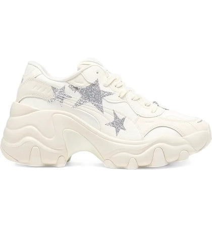 Puma Pulsar Wedge Star Frosted Ivory Silver (Women's) - authentic Puma sneakers