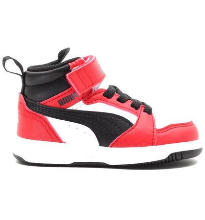 Puma Rebound V6 Mid Red Black White (TD) - authentic Puma sneakers