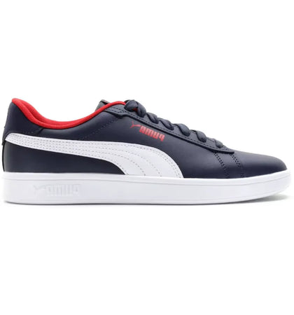 Puma Smash 3.0 L Navy White Red (GS) - authentic Puma sneakers