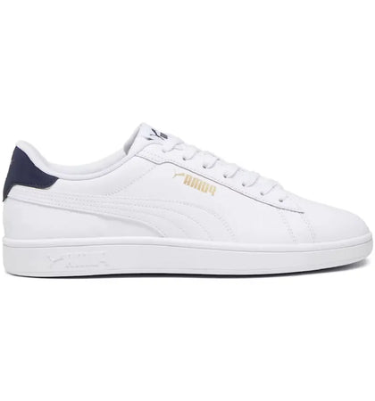 Puma Smash 3.0 L White Navy Heel Gold - authentic Puma sneakers