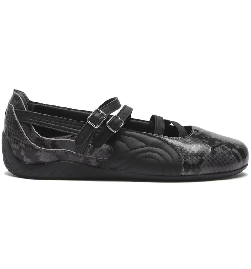 Puma Speedcat Ballet Snakeskin Cool Dark Gray Black (Women's) - vue 360