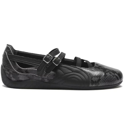 Puma Speedcat Ballet Snakeskin Cool Dark Gray Black (Women's) - authentic Puma sneakers