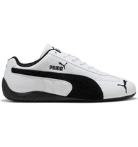 Puma Speedcat Leder Weiss/Schwarz (Wildleder-Formstreifen)