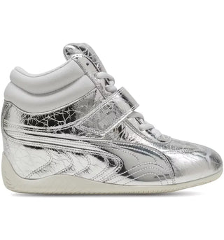 Puma Speedcat Wedge Luster Silver Vapor Gray (Women's) - authentic Puma sneakers
