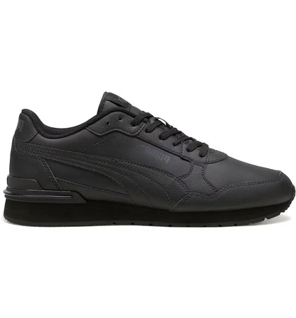 Puma ST Runner v4 Leather Black Shadow Grey - authentic Puma sneakers