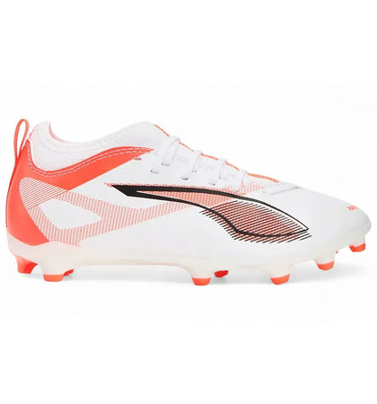 Puma Ultra 5 Match FG/AG Jr White Black Glowing Red (GS) - authentic Puma sneakers