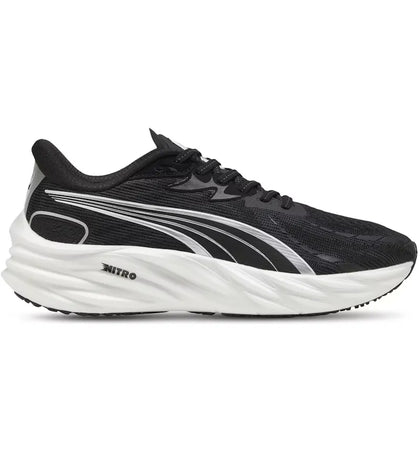 Puma Velocity Nitro 4 Black Silver White - authentic Puma sneakers