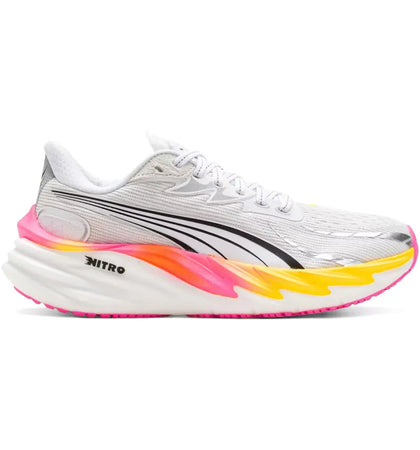 Puma Velocity Nitro 4 White Glowing Red Poison Pink (Women's) - authentic Puma sneakers