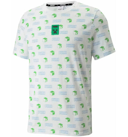 Puma x Minecraft AOP Tee White - authentic Puma product