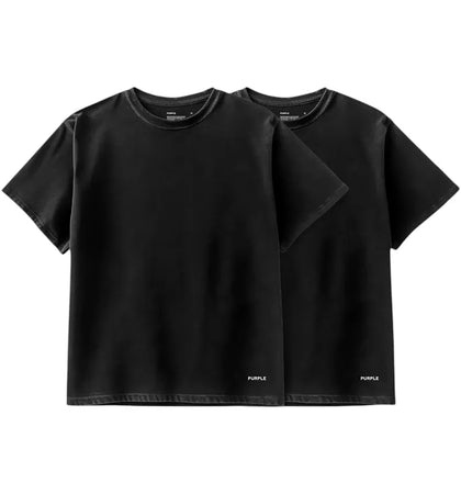 Purple Brand P145-CBBT824 2 Pack Jersey S/S Tee Black - authentic Purple Brand apparel