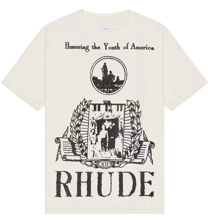 Rhude Youth of America tee Vintage White - authentic Rhude product