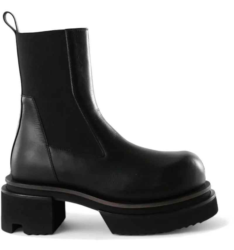 Rick Owens Beatle Bogun Boot Black (Women's) - vue 360