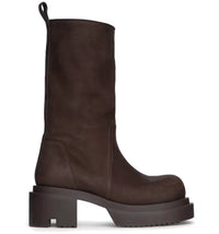 Rick Owens Concordians Calf Pull On Bogun Boot Brown