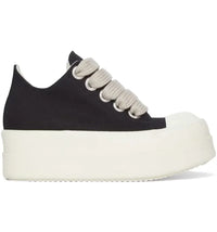 Rick Owens DRKSHDW Mega Bumper Jumbolace Low Sneaks Black Milk