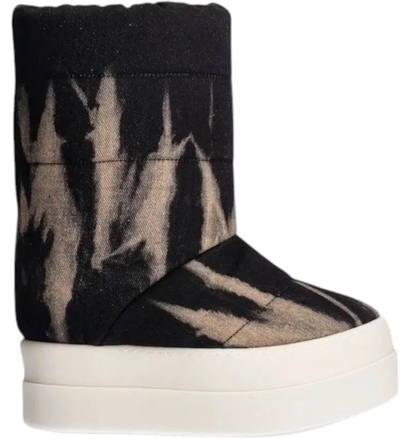 Rick Owens DRKSHDW Mega Bumper Lunar Black Beige (Women's) - vue 360