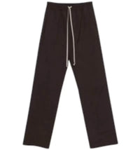 Rick Owens Heavy Poplin Dietrich Drawstring Pant Darkdust
