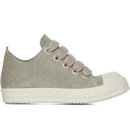 Rick Owens Jumbo Lace Low Sneakers Dark Pearl Milk (Women's) - authentic Rick Owens sneakers