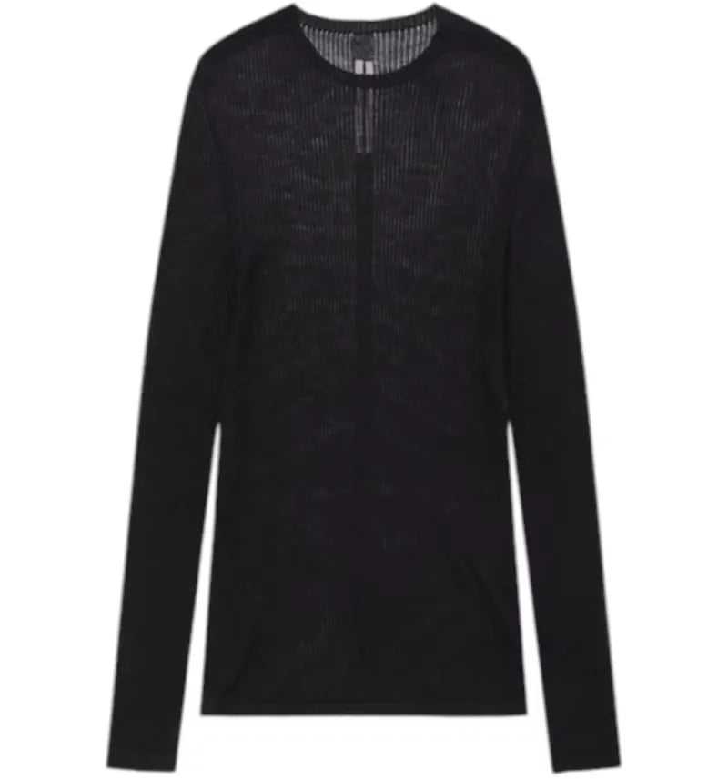 Rick Owens Knit Dennis Top Black - vue 360