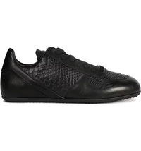 Rick Owens Minimal Sneaks Black Python Leather