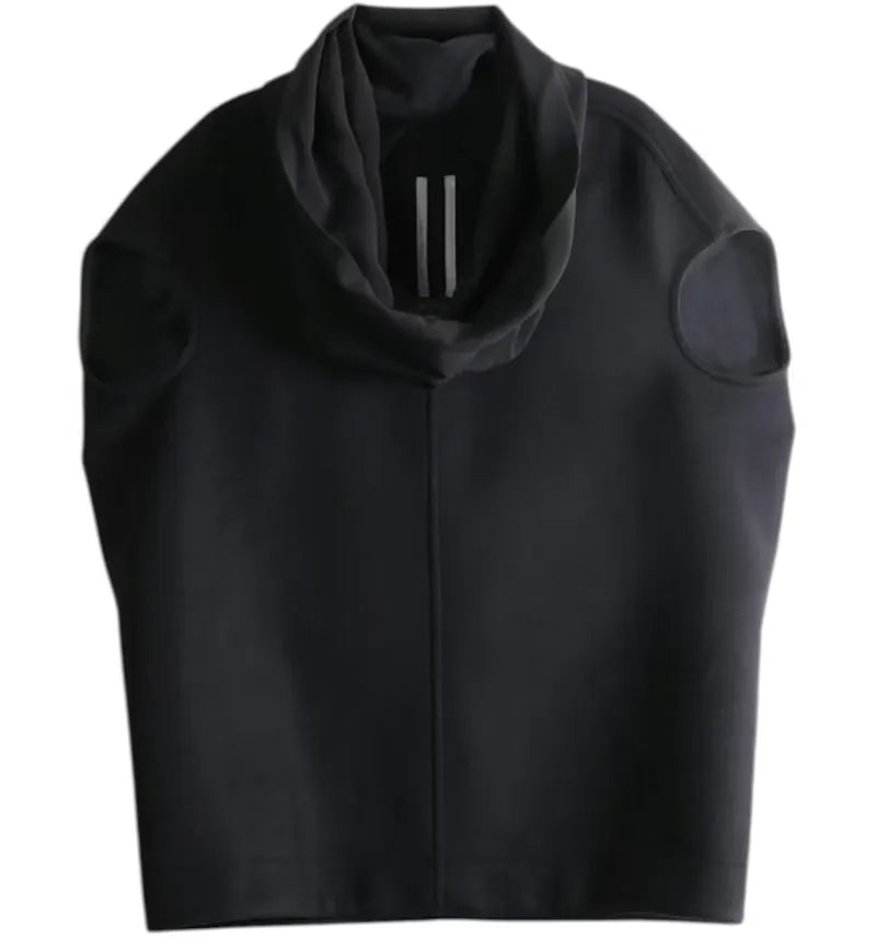 Rick Owens Women's Cowled Floating Tee Black - vue 360