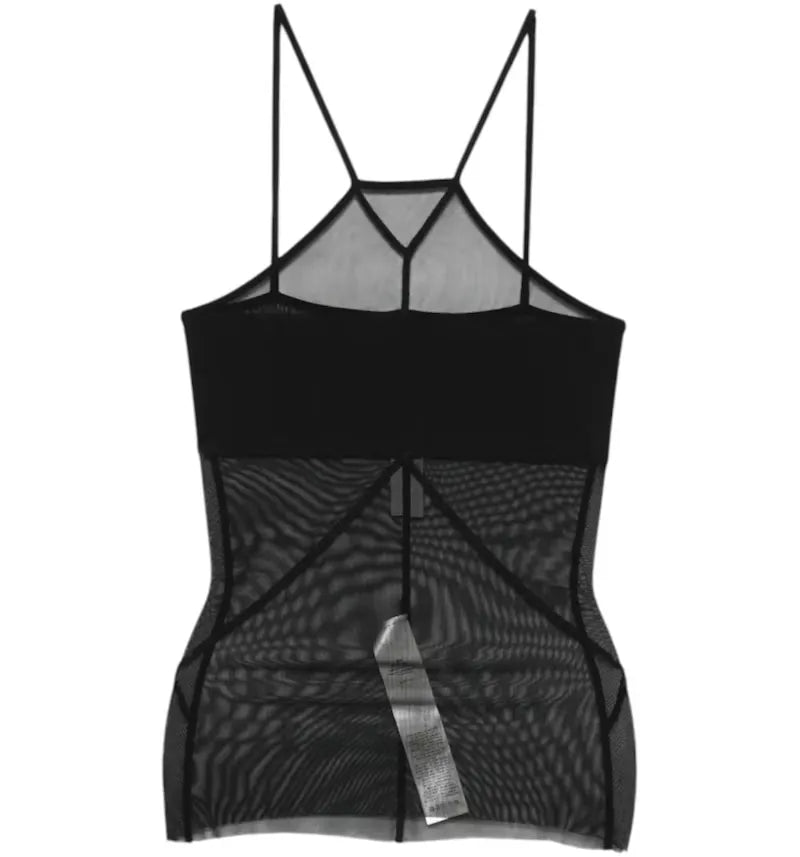 Rick Owens Women's Sl Combo Top Black - vue 360