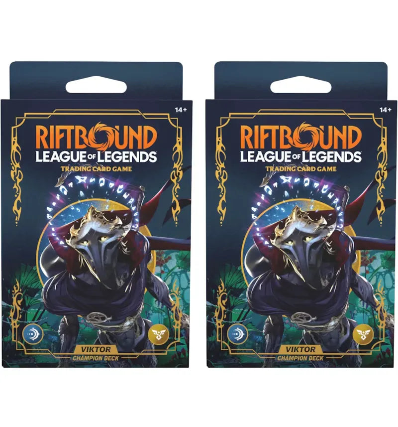 Riftbound League of Legends Origins Viktor Champion Deck 2x Lot - vue 360