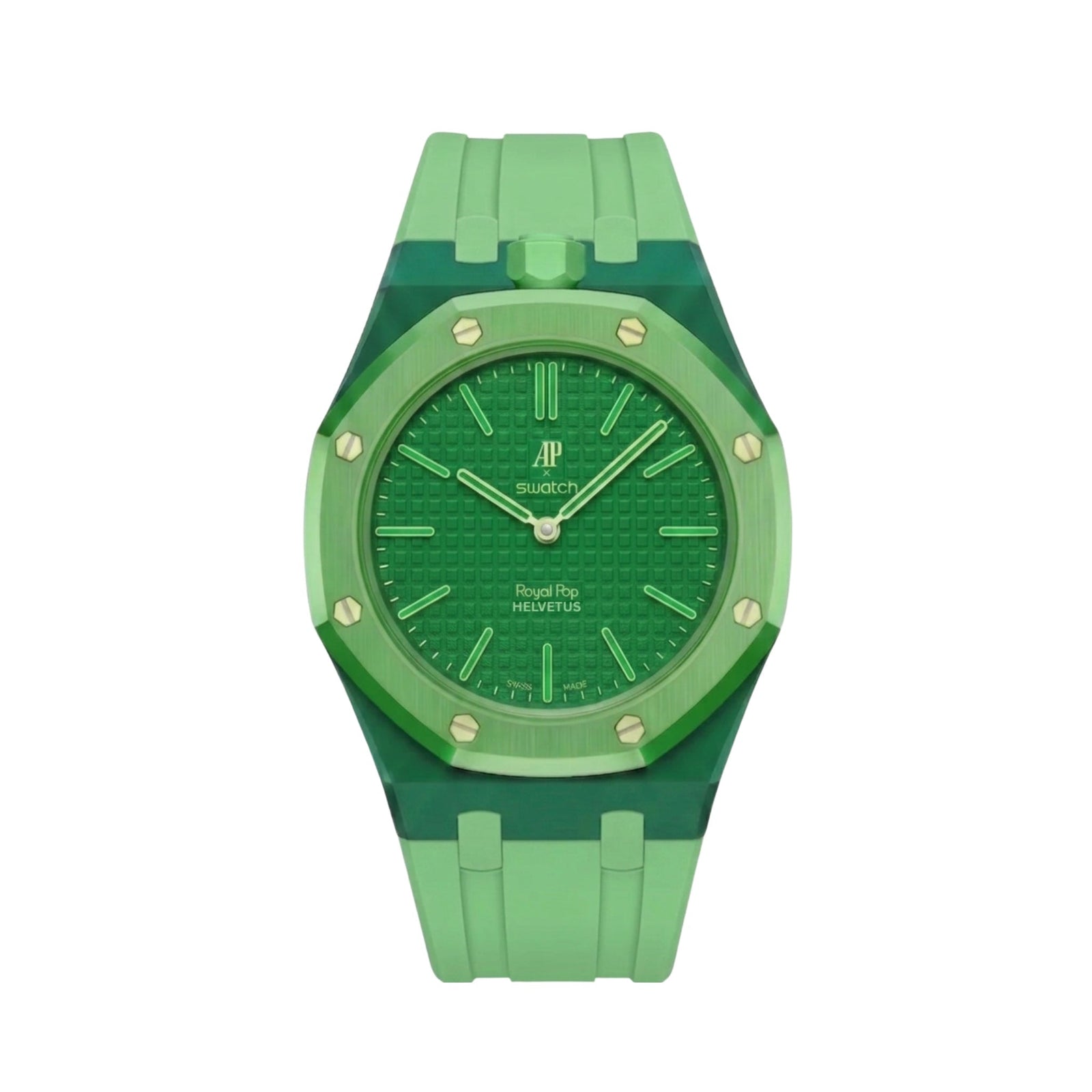 Royal Pop Armband & Gehäuse — Für Green Eight (Lépine, Krone bei 12 Uhr) - vue 360