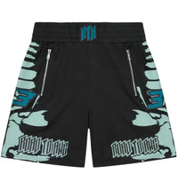 RtA Udo Boxing Black Light Teal Racing Short Light Teal