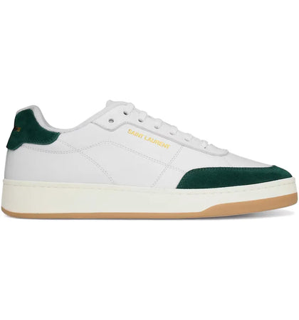 Saint Laurent SL/61 Low Optic White Bottle Green - authentic Saint Laurent sneakers