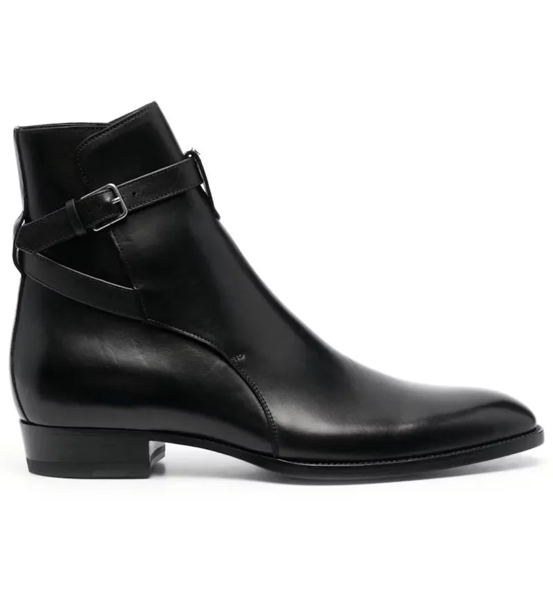 Saint Laurent Wyatt Jodhpur Boot Black - vue 360