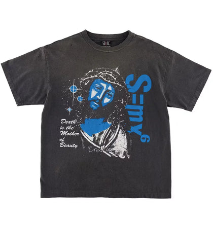 Saint Mxxxxxx Death is MTHR T-Shirt Vintage Black - authentic Saint Mxxxxxx apparel