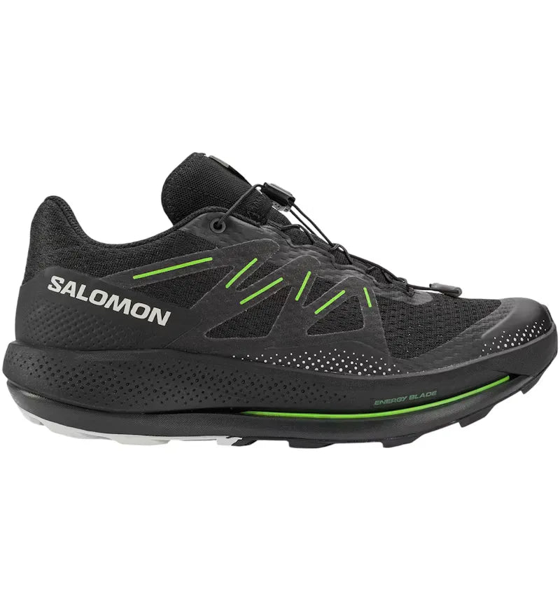 Salomon Pulsar Trail Black Green Gecko - vue 360