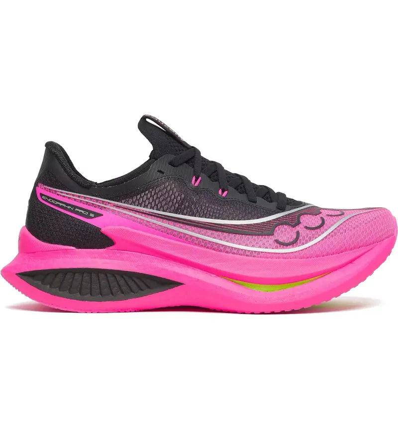Saucony Endorphin Pro 5 Black Pink Shock - vue 360