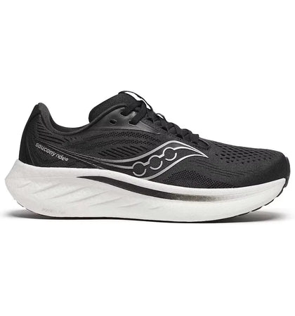 Saucony Ride 18 Black White (Women's) - authentic Saucony sneakers