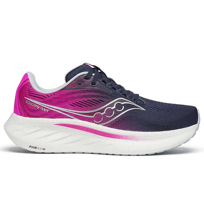 Saucony Ride 18 Navy Fuchsia (Women's) - authentic Saucony sneakers