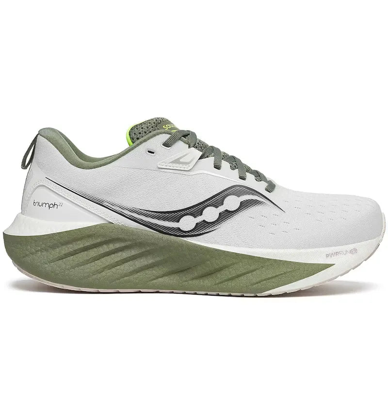 Saucony Triumph 22 White Olivine - vue 360