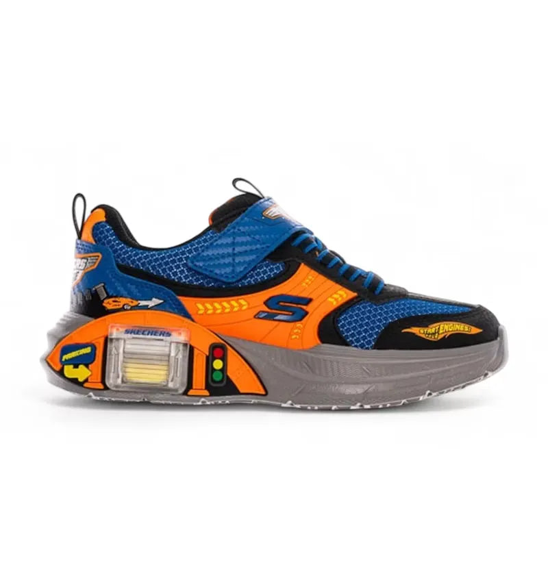 Skechers Garage Blue Orange Black (PS) - vue 360