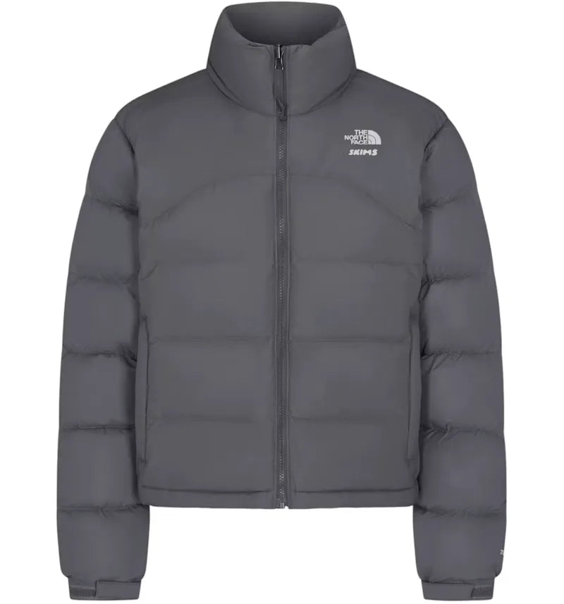 SKIMS x The North Face 2000 Retro Nuptse Jacket Gunmetal - vue 360