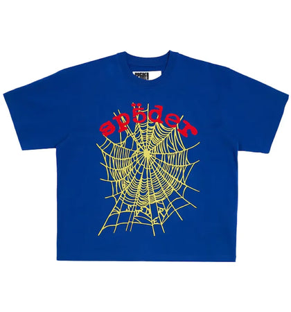 Sp5der OG Logo V2 Heavyweight Tee Navy - authentic Sp5der product