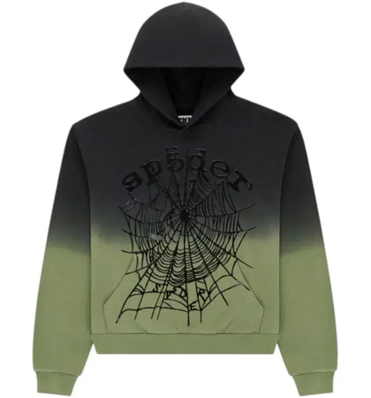 Sp5der OG Web Ombre Hoodie Black - authentic Sp5der apparel