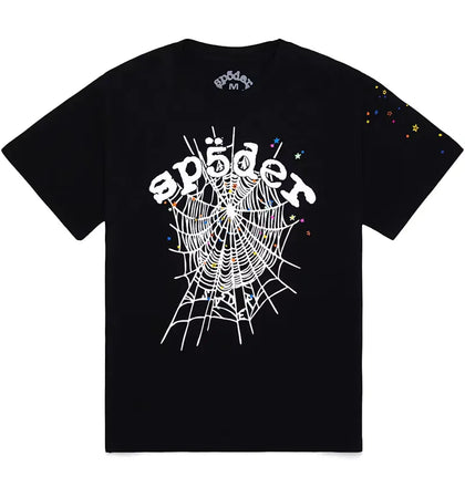 Sp5der OG Web V2 Tee Black - authentic Sp5der product