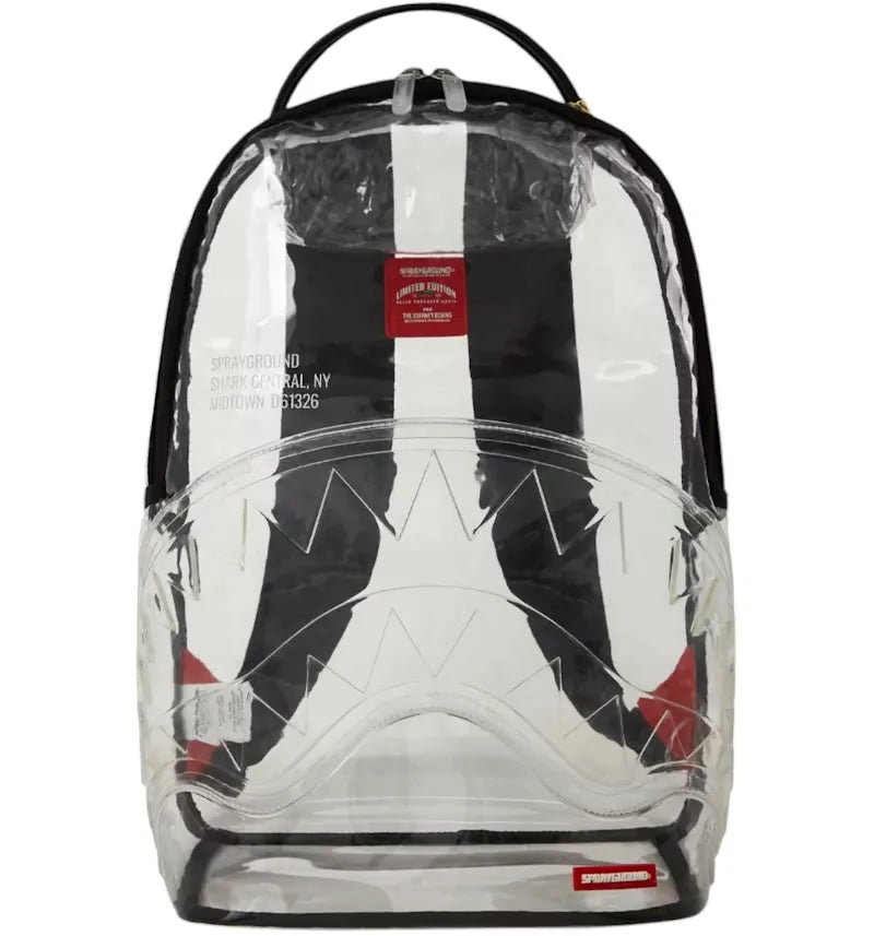Sprayground Clear Shark Central Backpack Multicolor - vue 360