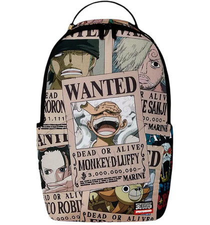 Sprayground One Piece Wanted Shark Posters Backpack Multicolor - authentic Sprayground product