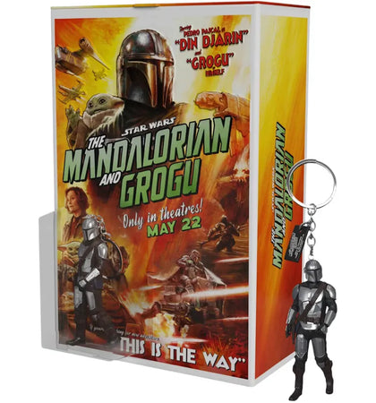 Star Wars The Mandalorian and Grogu Tin Popcorn Box with Keychain - authentic Star Wars product