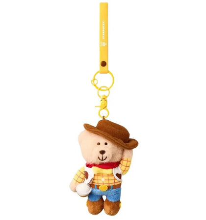 Starbucks x Toy Story 5 MD Woody Bearista Keychain Yellow Keychain Yellow - authentic Starbucks product
