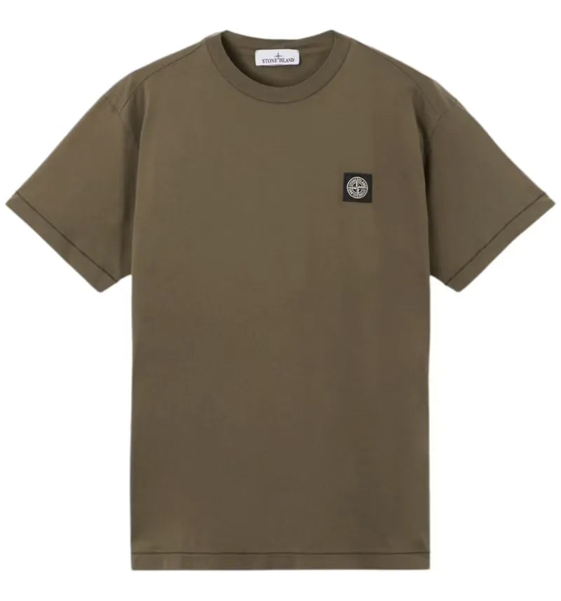 Stone Island 60/2 Cotton Jersey 2100027 T-shirt Military Green - vue 360