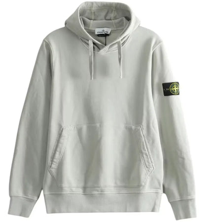 Stone Island Basic Hoodie Sweater Pearl Grey - authentic Stone Island apparel