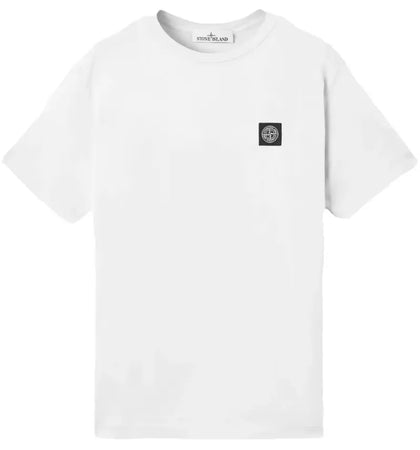 Stone Island Chest Logo T-Shirt White - authentic Stone Island apparel