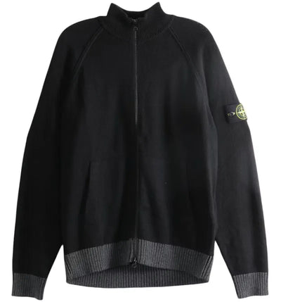 Stone Island Essential Cardigan Black